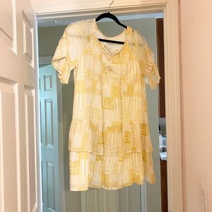 BRAND NEW Yellow CASLON dress. Size petite small.